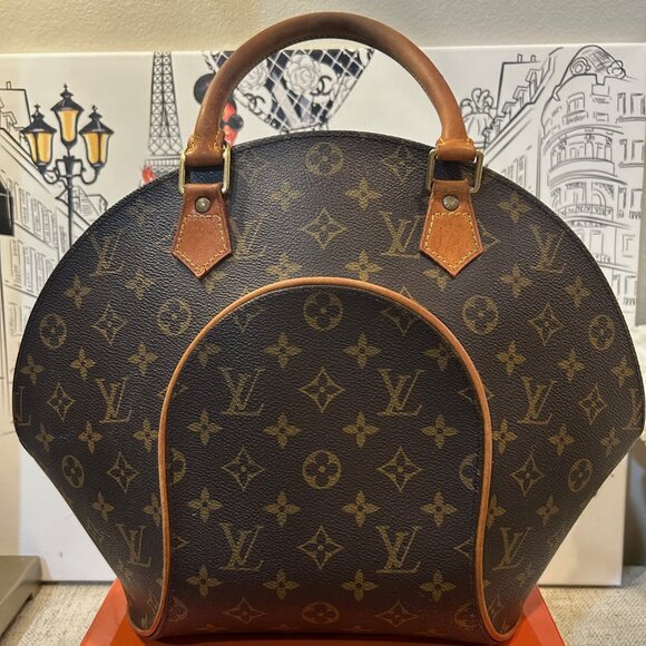 Louis Vuitton Ellipse MM Monogram "Bowling" Bag Canvas & Leather - Picture 2 of 16
